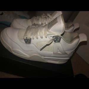 pure money 4s on feet